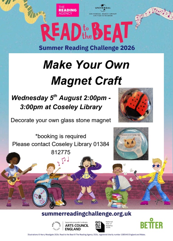 Coseley Library - Summer Reading Challenge: Make Your Own Magnet